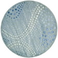 thumbnail image 4 of SAFAVIEH Soho Andrew Polka Dots Wool Area Rug, Light Blue, 8' x 8' Round, 4 of 8