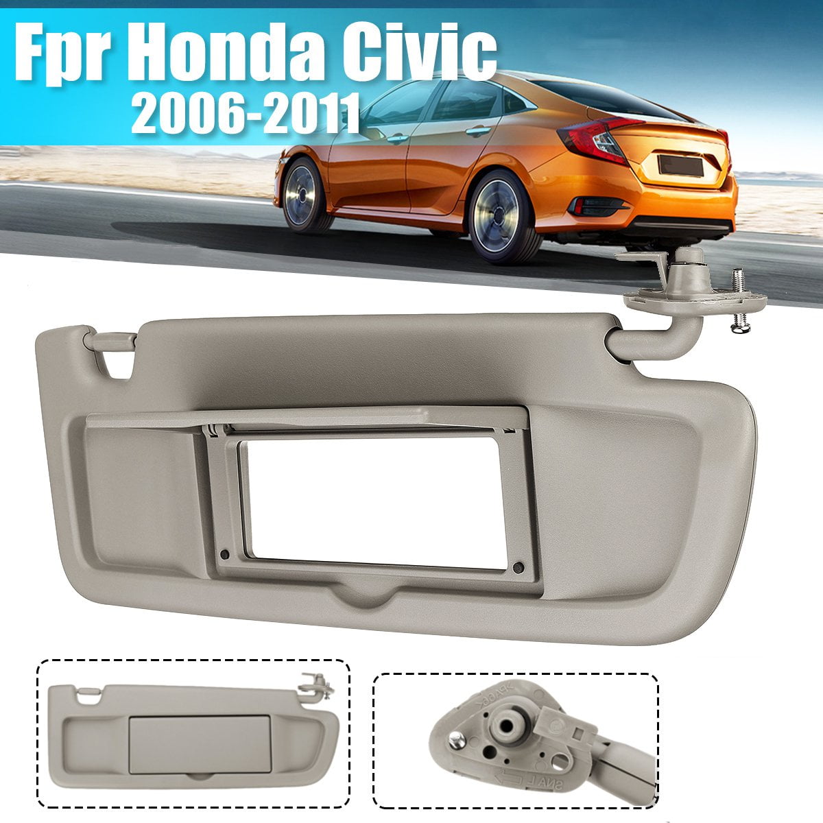 151421265518 1 Pcs Sun visors Fit For 20062011 Honda Civic Driver's