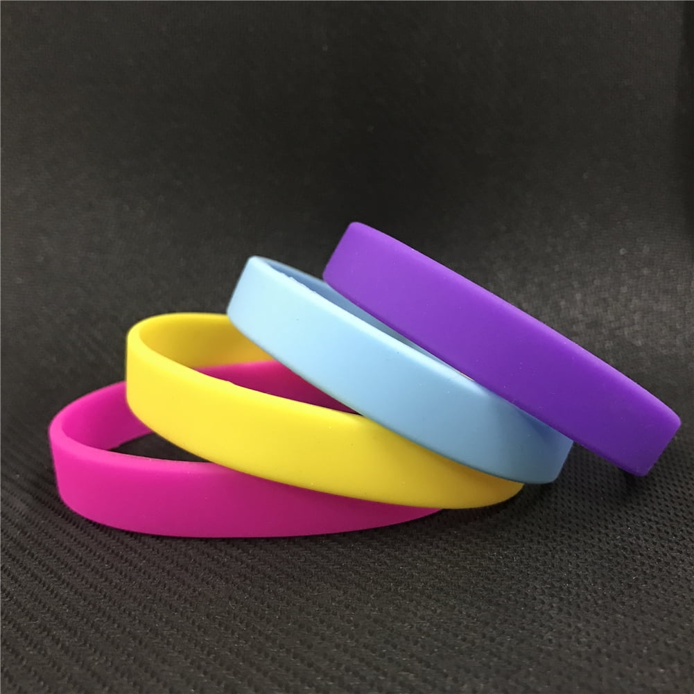 Silicone Wristbands, 120 PCS Rubber Bracelets For Kids, Party  Suppliers-Assorted