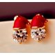thumbnail image 2 of Pendientes de regalo de Navidad con joyas de Europa y Estados Unidos, pendientes con sombrero de muñeco de nieve con diamantes y gotas de aceite de circón, 2 of 4