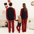 thumbnail image 2 of GRNSHTS Matching Family Pajamas Sets Christmas PJ's Letter Black Long Sleeve Tee and Plaid Pants Loungewear, 2 of 7