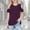 Wine, variant on Spazoro Girls T-Shirts Tee Cold Shoulder, Striped 100%Cotton Short Sleeve Crew Neck Casual Tops for Kids Wine Size 10