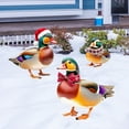 thumbnail image 6 of Christmas Chicken Outdoor Decorations, Christmas Yard Sign with Stakes, Cat Animal Garden Stakes Yard Art for Ground Yard Lawn Porch Sidewalk Xmas Winter Holiday Decorations, 6 of 7
