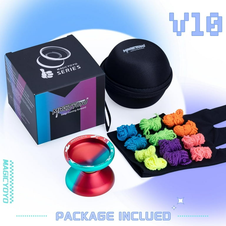 MAGICYOYO Professional Unresponsive Yoyo V10 Red Blue Gradient