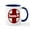 White/Navy Inside, variant on CafePress - Santa Fe Railroad Red Mugs - 11 oz Ceramic Mug - Novelty Coffee Tea Cup