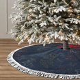 thumbnail image 3 of Christmas Tree Skirt, Classic Handmade Colorful Cat Christmas Tree Decorations Indoor, Tree Skirts Mat With Tassel Trim for Halloween New Year Holiday Christmas Party Decor 36 Inches, 3 of 7