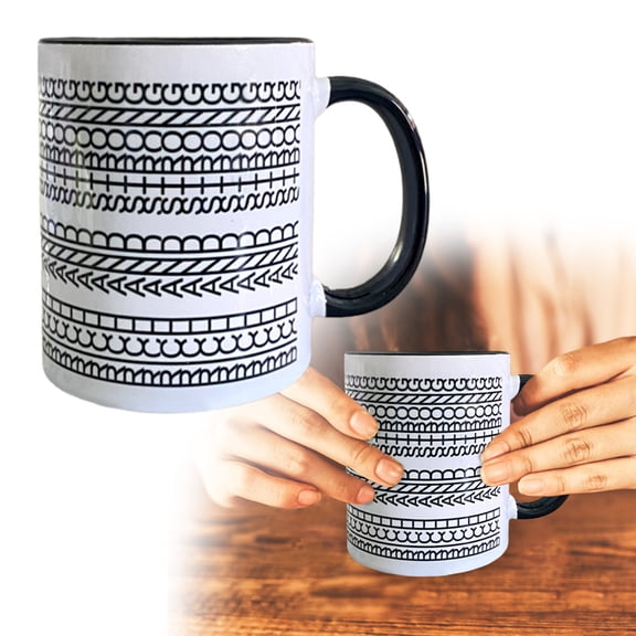 Magic Hidden Text Coffee Mug, White Ceramic with Surprise Quote. Temperature Sensitive Novelty Cup for Valentine's, Anniversary, Christmas Gifts. For Her, Him, Desk Decor.