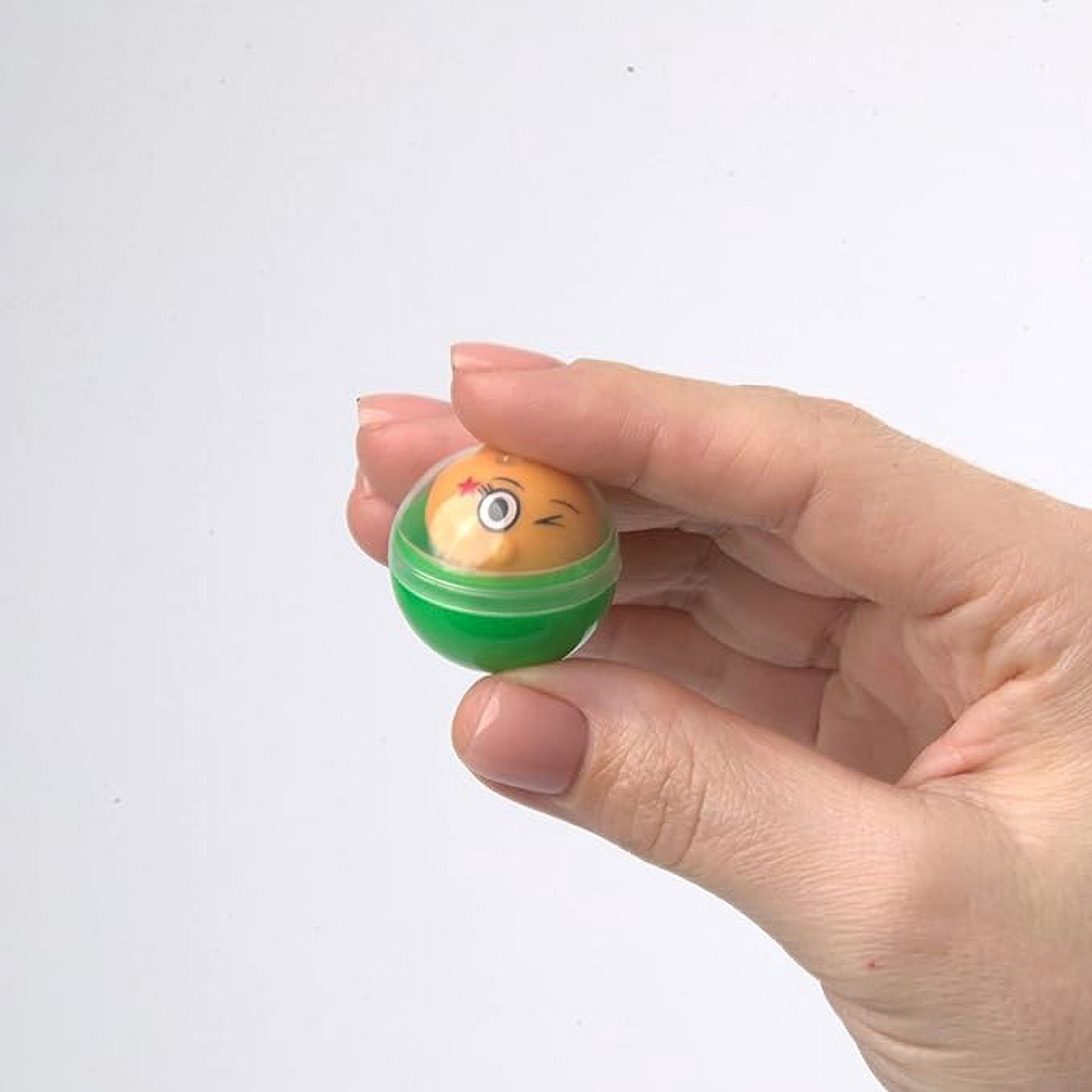 Entervending Vending Machine Empty Round Capsules 1.1” 250 pcs Bulk Capsule for Toy Gumball Machines Small Clear Containers Surprise for Kids Party Favor Prize