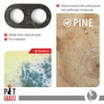 thumbnail image 3 of Pit stop Pet Food Bowls with Stand, Puppy Dog Feeding Bowls With Non-Skid Wooden Stand, Set of 2 Stainless Steel Food and Water Bowls for Dogs and Cats With Pine Wood Holder-Natural Wood Color-PET0010, 3 of 7