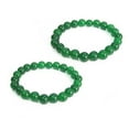 thumbnail image 3 of Pulseras de la suerte y la riqueza, 2 piezas, 10 mm, pulsera con amuleto de la suerte Feng Shui verde, pulsera con amuleto de ingeniería de precisión, 3 of 9