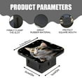 thumbnail image 2 of Hitch Cover Fits For 2-Inch Hitch,Cat Looking Up With Butterflies Flying Aroundrubber Trailer Hitch Cover Tube Plug Insert,Car Exterior Accessories, Receiver Tube Hitch Plug, 2 of 6