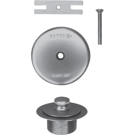 Watco 58190-CP Lift & Turn Polished Chrome Single-Hole Overflow Plate Assembly