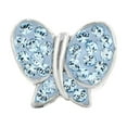 thumbnail image 2 of Blue Crystals from Swarovski Butterfly Charm Sterling Silver Reflection Beads, 2 of 4