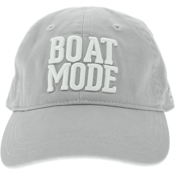 Pavilion Gift Company - Boat Mode - Light Gray Adjustable Hat