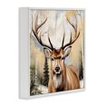 thumbnail image 3 of Stupell Industries Mountain Walk Elk Portrait White Framed Giclee Art design by Kim Allen, 17 x 17, 3 of 8
