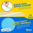 thumbnail image 3 of [ Pack of 15 ] Extra X-Large Big 5 Gallon Slider Bags for Storage, Clear Plastic 2 Mil. Heavy Duty Thick, 18" x 24", 3 of 13