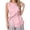 #0436-Pink, variant on Uootdi Women's Tops Round Neck Sleeveless Tie Waist Tops Daily Casual Wear Lightweight Relaxed Cutting Comfortable Blouses Gift