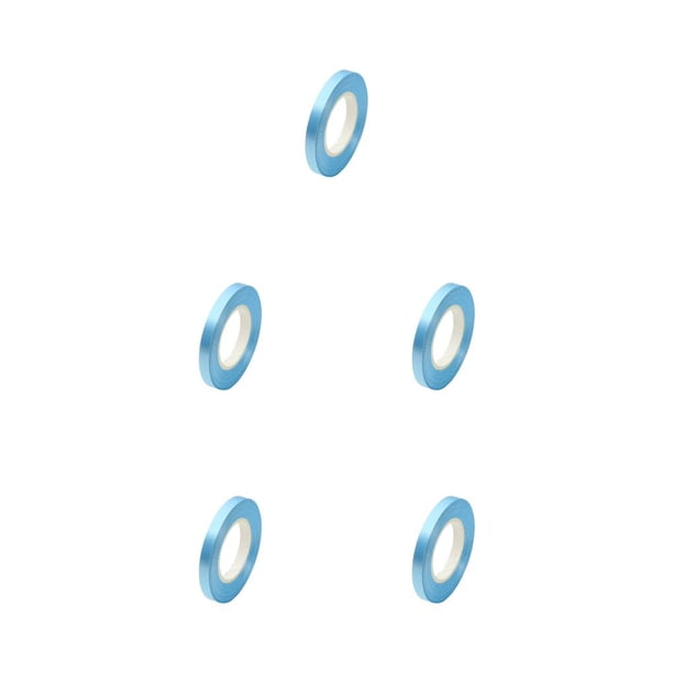 Bearachild Cintas de purpurina Rollo rizador de doble cara Piezas de artesanía multiusos Accesorios de boda Decoración de fiesta azul claro azul claro 5Conjunto