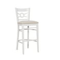 thumbnail image 2 of Linon Teresa 31" Indoor Wood Bar Stool, Set of 2, White/Light Gray, 2 of 10