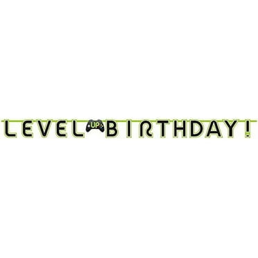 Gamer's Birthday Letter Banner Kit - 2 pcs