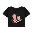 thumbnail image 1 of Top corto suelto Yuyangstore para mujer ropa deportiva verano camisa cuello redondo, 1 of 7
