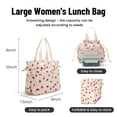 thumbnail image 2 of MEXS Lunch Bag for Women Reusable Drawstring Insulated Lunch Box Stain-Resistant Large Cinch Closure Lunch Bags for Work Office, 2 of 7