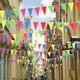 thumbnail image 4 of 1640 ft 1200 Pieces Colorful Pennant Flags Banner Nylon Pennant Flags Cloth Triangle Flag Banner for Party Celebrations and Shops Decorations, 10 Stri, 4 of 4