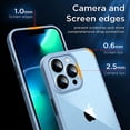 thumbnail image 5 of iPhone 13 Pro Crystal Clear Magnetic Case [Yellow Resistant] Soft Back Cover, Clear Magnetic Case Compatible with Magsafe Shockproof Protective Phone Case for 13 Pro 6.1 Inch, Light Blue, 5 of 6
