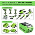 thumbnail image 6 of 40V 6.0Ah 29462 Li-ion Replacement for Greenworks 40V Battery Compatible with Greenworks 40V Cordless Power Tools, 6 of 11