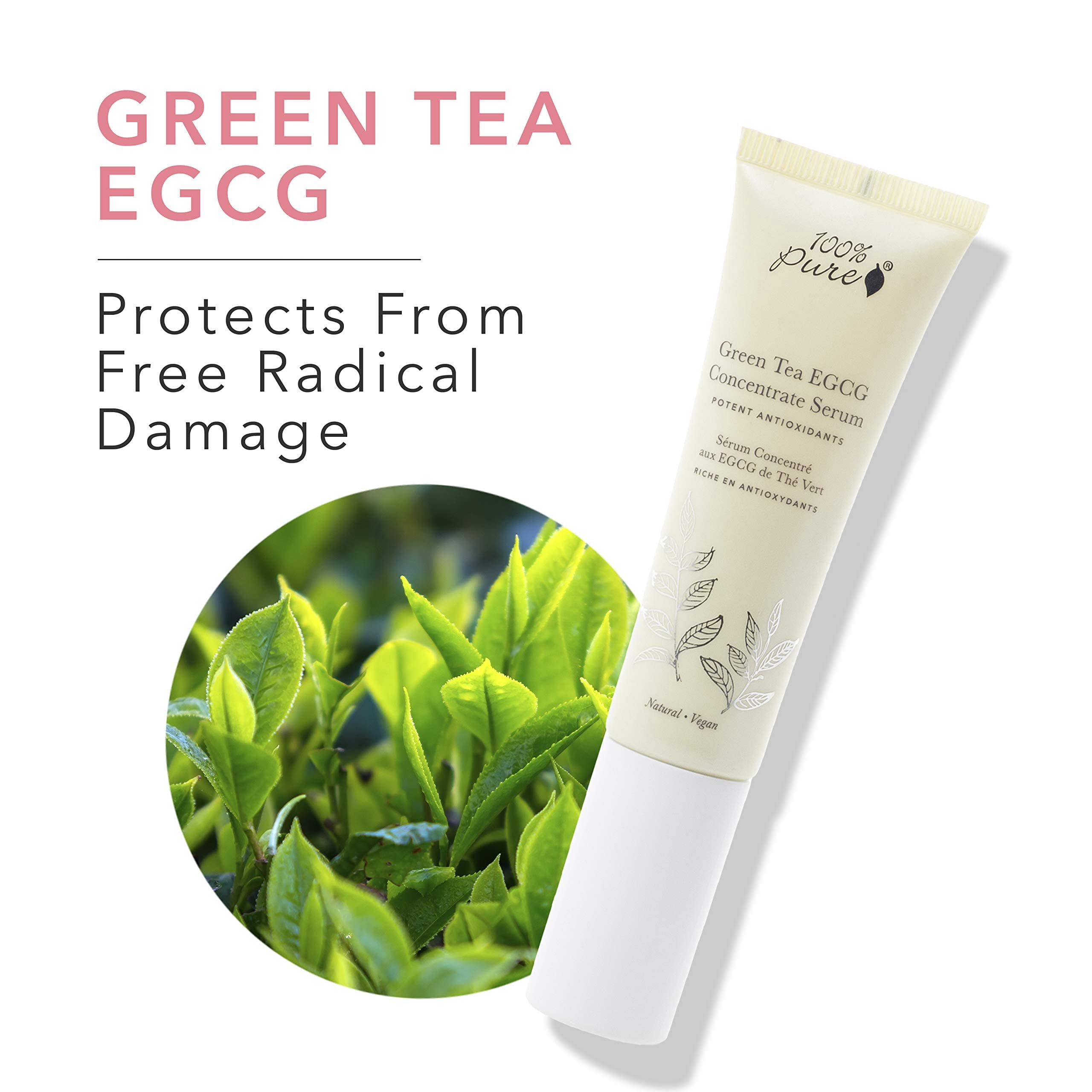 100% PURE Green Tea EGCG Antioxidant Serum, 1 fl oz (30 ml)