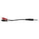 thumbnail image 1 of Enchufe 6.35 mm 1/4 "a cable adaptador convertidor de sonido AUX RCA dual, 1 of 8