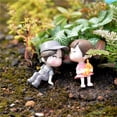 thumbnail image 2 of Toystoory adorable para interior y exterior, figurita romántica para Hotel, dormitorio, patio, estatua portátil, regalo de decoración Decoración del hogar Gris, 2 of 6