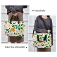 thumbnail image 6 of FORMRS 16" Laptop Bag Carrying Sleeve Case with Handle Travel Shoulder Briefcase, Retro Orange Floral, 6 of 8