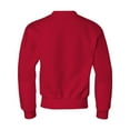 thumbnail image 2 of Jerzees Big Boys 1X1 Rib Collar Crewneck Sweatshirt, True Red, Small, 2 of 4