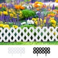 thumbnail image 7 of Sylchomon Modular Garden Fence Outdoor Plastic Barrier Easy Installation Durable Weatherproof Decorative Border for Flower Beds Pathways Landscaping, 7 of 7