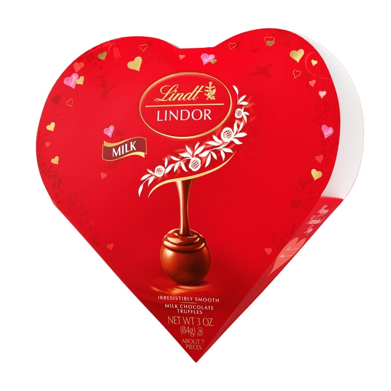 Lindt LINDOR Valentine's Day Milk Chocolate Candy Truffles Friend