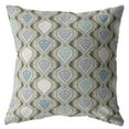 thumbnail image 1 of HomeRoots 413374 20 in. Ogee Decorative Suede Throw Pillow, Copper & Gray, 1 of 1