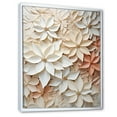thumbnail image 2 of Designart "Radiant Beige Poinsettia II" Poinsettias Floater Framed Wall Decor, 2 of 5