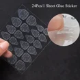 thumbnail image 1 of 24Pcs/Box Heart Diamond Fake Nails Press On   False  Free Shipping Nail Tips Sticker Nail Set   Nail Art LU, 1 of 7