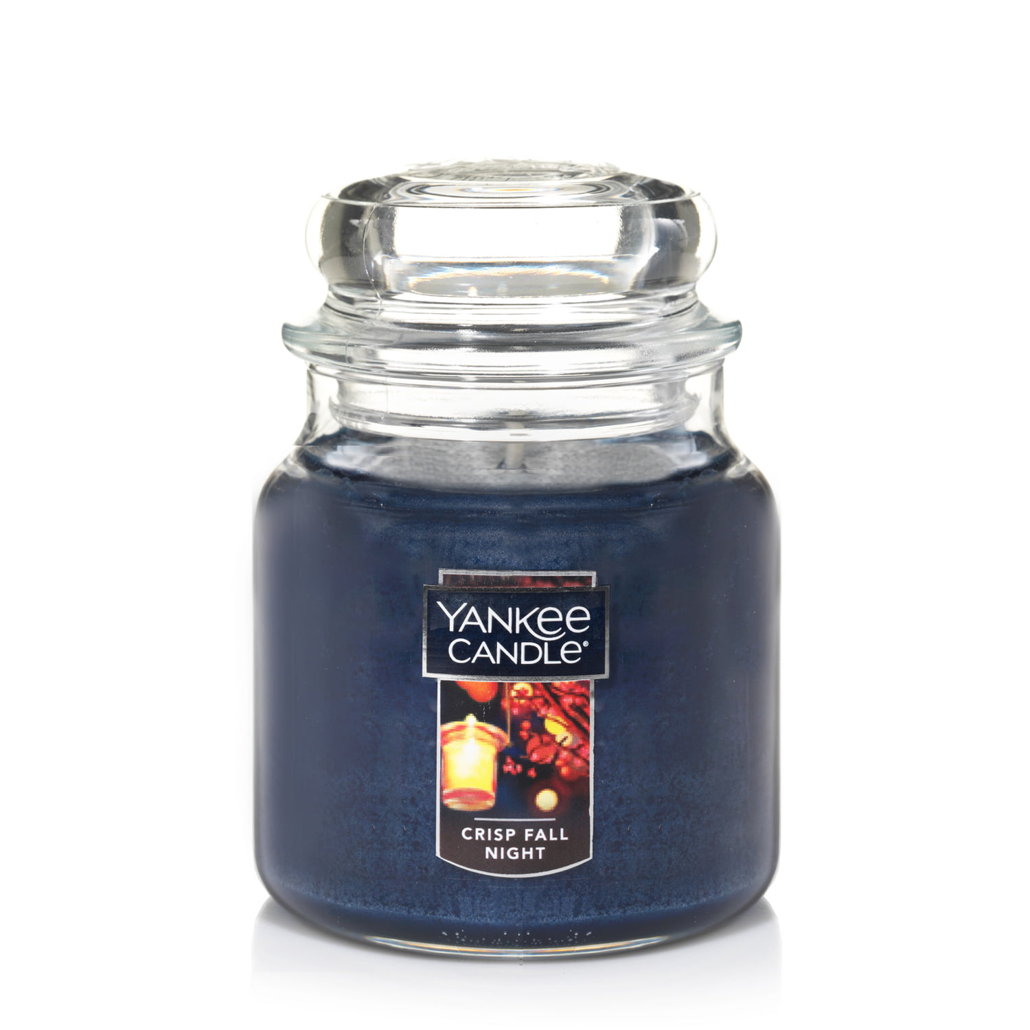 Yankee Candle Medium Jar Candle, Crisp Fall Night - Walmart.com ...