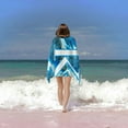 thumbnail image 6 of PHYHOO Lightweight Microfiber Initial Beach Towel med Letter Beach Towels Sand Free Quick Dry Gift for Women Men (Water Ripple K) 30x60in, 6 of 8