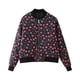 thumbnail image 3 of HH TRAF Chaqueta bomber de moda para mujer, otoño e invierno, chaqueta acolchada, elegante, de manga larga, con cremallera, bolsillo decorado, chaqueta cálida, 3 of 4