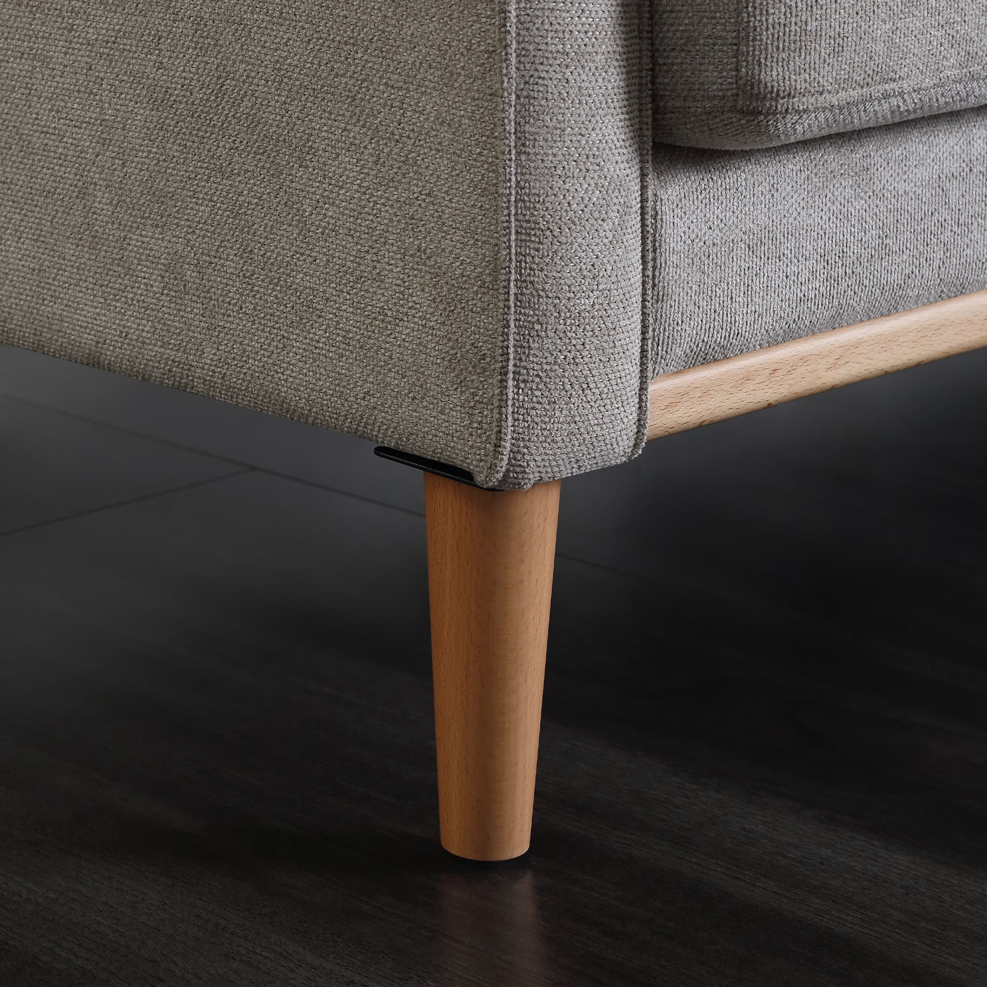 MAYEERTY Modern Loveseat for Living Room with Waterproof Fabric and USB Charging Ports, 57*32*35"Cream