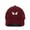 Burgundy, variant on Cats with Heart Baseball Cap Embroidered Cotton Adjustable Dad Hat Charcoal