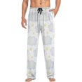 thumbnail image 3 of Men's Pajama Pants with Pockets Sleepwear Lounge Pants Stretch Casual White Clouds Stars, 3 of 6