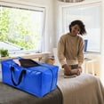 Cot Storage Bag Containers for Moving Blanket Tote Linen Closet Shelf