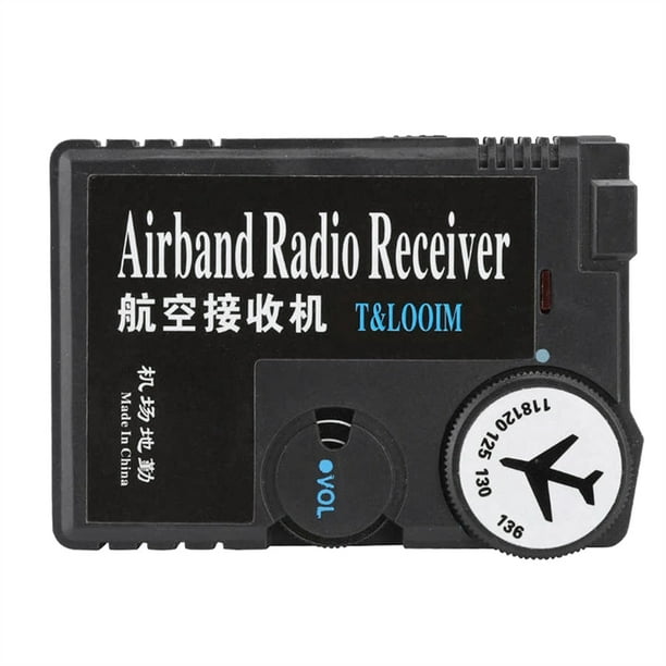 Receptor de Radio de Banda Aérea de 118-136 MHz Receptor de Banda Aeronáutica Aire- de Alta Sensibilidad Radio Digital