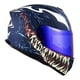 thumbnail image 2 of Casco Bkr Fenix Azul Mate Captain Venom Mica Azul Abatible Svs azul L, 2 of 6
