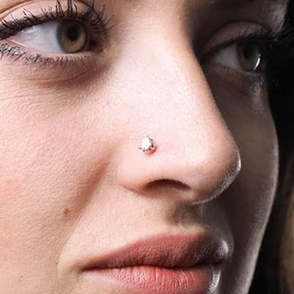 Stylish Fake Nose Ring Hoop Studs Non Piercing Double Rings for Women Men High Quality Body Jewelry Fair Price Long Lasting Shine Walmart