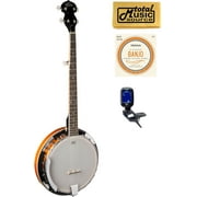 Oscar Schmidt OB4 5-string Banjo, Gloss Finish TMS Bundle